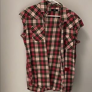 Diesel sleeveless button down shirt